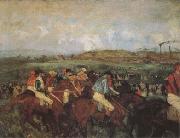 Edgar Degas The Gentlemen's Race Before the Start (mk09) Sweden oil painting reproduction